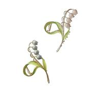 Pinza Pelo Forma de Flor de Tulipán, Aleación, 2 Piezas