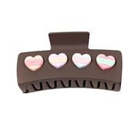 Pinza Pelo Grande Diademas para el día de San Valentín para mujer Pinzas para el pelo Pinzas para el pelo Diademas de tela con borde ancho Pinzas para mujer Pinzas Accesorios para (J, One Size)