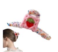 Pinza peluda | Pinza creativa para el pelo mullida - Diadema multifuncional reutilizable, pinzas gruesas y antideslizantes para el pelo largo para viajar