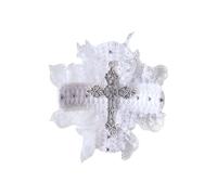 Pinza plana oscura para el pelo, cruces, lazos, racimos, elegante, color negro, accesorios para fotos