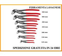Knipex Tenaza para bombas de agua Cobra® 87 01 180 — 180 mm gris atramentado plástico antideslizante