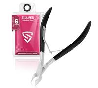 Pinza profesional para cutículas, cortador de cutículas de acero inoxidable y recortador con doble resorte para manicura y pedicura