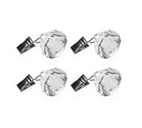 Pinza Sujeta Manteles Versa 3,6 x 6 x 3,6 cm Diamantes 4 Piezas - Marca: Versa - EAN: 8420327557100
