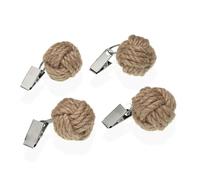 Pinza Sujeta Manteles Versa 3,8 x 3,8 x 3,8 cm 4 Piezas - Marca: Versa - EAN: 8420327557063