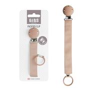 Pinza sujetachupetes con cinta BIBS - Engancha el chupete de tu bebé con esta duradera pinza metálica sin níquel con cinta de poliéster - Compatible con todos los chupetes BIBS