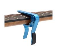 Pinza transpositor de cambio rápido con clip, Cejillas de guitarra (paquete 5), multicolor, 7 x 8 cm, con abrazadera metálica aluminio(Blue)