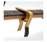 Pinza transpositor de cambio rápido con clip, Cejillas de guitarra (paquete 5), multicolor, 7 x 8 cm, con abrazadera metálica aluminio(Yellow)