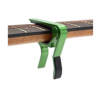 Pinza transpositor de cambio rápido con clip, Cejillas de guitarra (paquete 5), multicolor, 7 x 8 cm, con abrazadera metálica aluminio(Green)