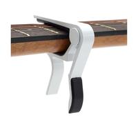 Pinza transpositor de cambio rápido con clip, Cejillas de guitarra (paquete 5), multicolor, 7 x 8 cm, con abrazadera metálica aluminio(White)