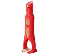 Pinzas 3 en 1 for placa caliente, pinzas con Mango antideslizante, utensilios antiescaldaduras, Clip de cocina for horno microondas, encimera, parrilla for hornear, 4 Uds Para Cocina(Red)