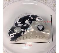 Pinzas Acrílicas Para El Cabello, Dos Tonos, Negro, Verde, Púrpura, Pasadores Geométricos, Tocados, Accesorios Para El Cabello Con Clip Superior Dulce Para Niña