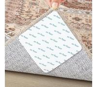 Pinzas antideslizantes para alfombras, lavables y reutilizables para laminado, almohadillas de tecnología al vacío, almohadillas antirizos, mantienen tu alfombra en su lugar (4)