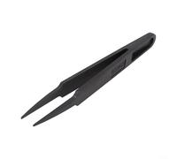 Pinzas antiestáticas de fibra de carbono negras, herramienta de precisión segura ESD para reparación de PCB electrónicos, pinzas conductoras 1 pieza (C)