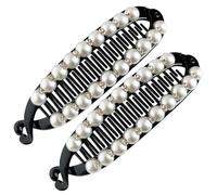 Pinzas Banana - 2 Pasadores Dobles, Peines De Garra De Fijación Fuerte, Accesorios Antideslizantes, Agarre Duradero, Ligeros Y Cómodos | Sujeción Firme Para Las Necesidades Diarias. Para Cabello Grues