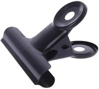 Pinzas bulldog， Abrazaderas for papel, clips con bisagra for carpetas, plegables for papelería, Bulldog, 6 piezas, letras