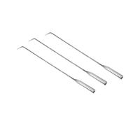 Pinzas Chimenea 3Pcs Iron Fire Pit Resistant Long Handle Fireplace Tool Portable Outdoor Camping