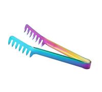 pinzas cocina Pinzas for comida de cocina acero inoxidable color tipo peine, pinzas antiadherentes for, utensilios, for ensaladas, carne, bufé, accesorios for el hogar(A-Color)