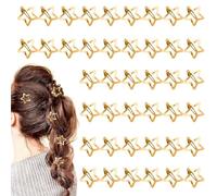 Pinzas con forma de estrella,50 Piezas Pinza Metálica Antideslizante | Accesorios Para El Cabello De 3 Cm | para Festival Concierto Graduación Viaje Citas