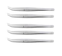 Pinzas Curvas de Acero Inoxidable para Máquina de Coser, 5 Piezas, Pinzas de Posicionamiento para Estudiantes y Artesanos