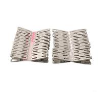 Pinzas de acero inoxidable, 40 piezas prácticas de acero inoxidable para ropa, clips para calcetines, pinzas para colgar en la línea de lavado de ropa