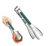 Pinzas De Acero Inoxidable | Clip De Servir Antideslizante Resistente Al Calor Alimenticio,Pinzas De Cocina Metálicas | Para Pasta Ensalada Carne Barbacoa Parrilla Aperitivos Frutas