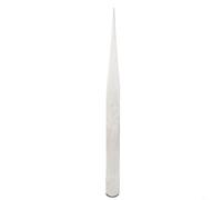 Pinzas de acero inoxidable hechas a mano, puntas rectas y de codo de 125 mm, antiestáticas para reparación de relojes y uso industrial (cabeza recta de 12,5 cm)