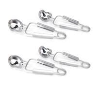Pinzas de acero inoxidable para caracoles, paquete de 4 clips de cocina con mango ergonómico para té, cubitos de hielo, dulces y uso al aire libre