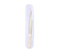 Pinzas de acero inoxidable para pestañas, ligeras, ofrecen un mejor agarre para viajes y uso diario, agarre ergonómico, pinzas de pestañas de acero inoxidable