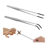 Pinzas de Acuario,2 PCS 27 cm Pinzas de Acuario de Acero Inoxidable Kit de Pinzas para Acuario Aquascaping Pinzas Largas Set Pinzas Multifuncionales para Reptiles Largos Pinzas de Alimentacion