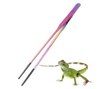 Pinzas De Acuario - Pinzas De Alimentación De Acero Inoxidable De 10.63 Pulgadas Con Cabeza De Silicona, Alicates De Alimentación Para Reptiles | Herramienta De Acuario Durable Con Punta De Precisión