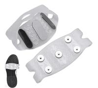 Pinzas de agarre para zapatos, tacos de tracción elásticos, picos de hielo | 5 garras buena elasticidad antideslizante tracción estable mujeres hombres ancianos diario invierno deportes al aire libre