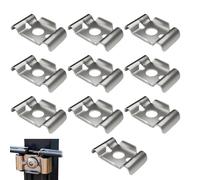 Pinzas De Alambre De Acero Inoxidable - Conjunto De Pinzas De Cerca, Soportes Seguros Resistentes, Material De Fijación Exterior, Manijas De Acero De 10 Piezas, Resistencia Industrial | Soporte De