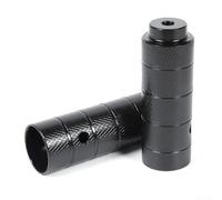 Pinzas de aleación de aluminio para bicicleta, 110 x 38 mm, estriadas antideslizantes para ejes delanteros y traseros, compatibles con bicicleta de montaña, bicicleta de carretera, pista (rojo)