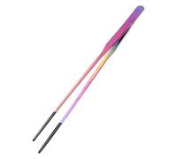 Pinzas de alimentación, abrazadera de acero inoxidable, 1 pinza de metal para nutrición de criaturas, pinzas largas con extremos de silicona, equipo de hábitat, herramienta de agarre para dragones