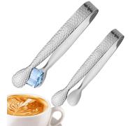 Pinzas de azúcar pequeñas de acero inoxidable para rodajas de limón | Pinzas de servir para el hogar, camarero, bebedor de té, amante del café, panadero, restaurante, fiesta, bandeja de postre
