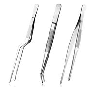 Pinzas de Cocina, 3 Piezas Pinzas de Cocina, para Decorar Alimentos, Cocinar, Hornear, etc., 16cm
