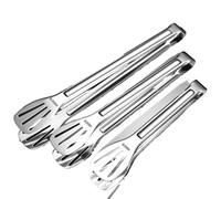 Pinzas De Cocina 3 unids/Set Pinzas for Alimentos de Acero Inoxidable Pinzas for Barbacoa Carne Ensalada Filete Comida Pinza for Servir Pinzas largas for Barbacoa Pinzas