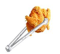 Pinzas de cocina - Abrazadera de acero inoxidable resistente al calor | Colador de cocina de malla para alimentos, pinzas de metal, para el hogar, restaurante, camping, picnic, ensalada, filete, bufé