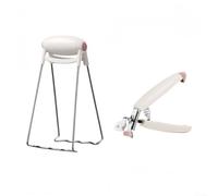 Pinzas de cocina antiquemaduras, clip para cuenco, agarres resistentes al calor de cocina, paquete de 2 pinzas elevadoras de platos para olla a presión de horno con una sola mano, antideslizantes para