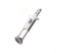 Pinzas de cocina con diseño de doble función para cuencos y platos con construcción resistente al calor y puntas de agarre de precisión recubiertas de silicona (gris)