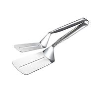 Pinzas de cocina de acero inoxidable, clip de pala de doble cara para freír pescado Flip Fish, pinza multifunción para filete, pinzas para freír, utensilios para cocinar, barbacoa, pinzas para servir