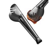 Pinzas De Cocina De Acero Inoxidable,Pinzas De Cocina Para Cocinar, para barbacoa para tostadas Tijeras con clip antiescaldaduras - reutilizables para servir, pinzas para alimentos