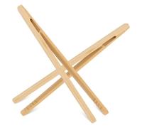 Pinzas de cocina de madera de 7 pulgadas, pinzas de bambú reutilizables pequeñas para servir, 2 pinzas de bambú multiusos para aperitivos, para dulces, azúcar, pepinillos, gofres, frutas, queso