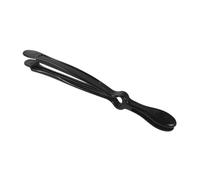 Pinzas de Cocina para Alimentos con Cortador, Acero Inoxidable Negro | Mango Largo Antideslizante, Corte Integrado y Limpieza Fácil, para Bolsas de Comida y Preparación Diaria