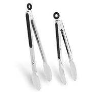Pinzas de cocina para barbacoa, pinzas de acero inoxidable, pinzas para carne, alicates de cocina para cocinar,10 pulgadas y 13 pulgadas, juego de pinzas de cocina (27 cm+34cm)