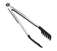 Pinzas de cocina para espaguetis, pinzas de silicona para servir espaguetis - Herramienta de clip de alimentos serrada antiadherente de 12 pulgadas para cocinar ensaladas, asar a la parrilla, bufé