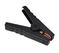 Pinzas de cocodrilo aisladas resistentes de 100 A para cargadores de batería de coche, mandíbula de cobre, 12 V - 24 V, 1200 W, polaridad roja/negra, 95 mm, pruebas eléctricas y uso en taller