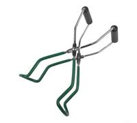 Pinzas de conservas de acero inoxidable para conservar el hogar, elevador de tarros antiquemaduras con agarre cómodo, ideal para hacer encurtidos y botellas, 22,5 cm (verde)