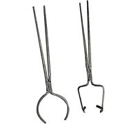 Pinzas de crisol de 10 kg para derretir metal, herramientas de fundición para verter y levantar crisoles, soporte de alicates de abrazadera resistente de 24 pulgadas