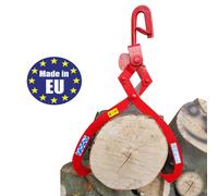 Pinzas De Elevación Zange De Madera 1500Kg Rotatorio Tractores 55Cm Apertura